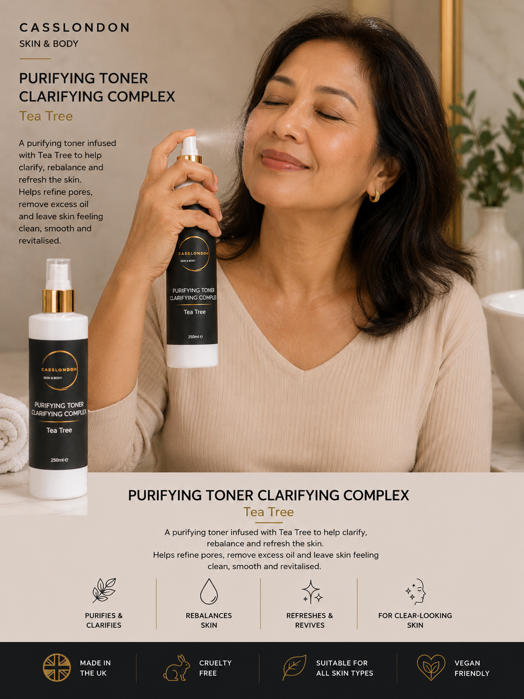 PURIFYING TONER CLARIFYING COMPLEX – Tea Tree