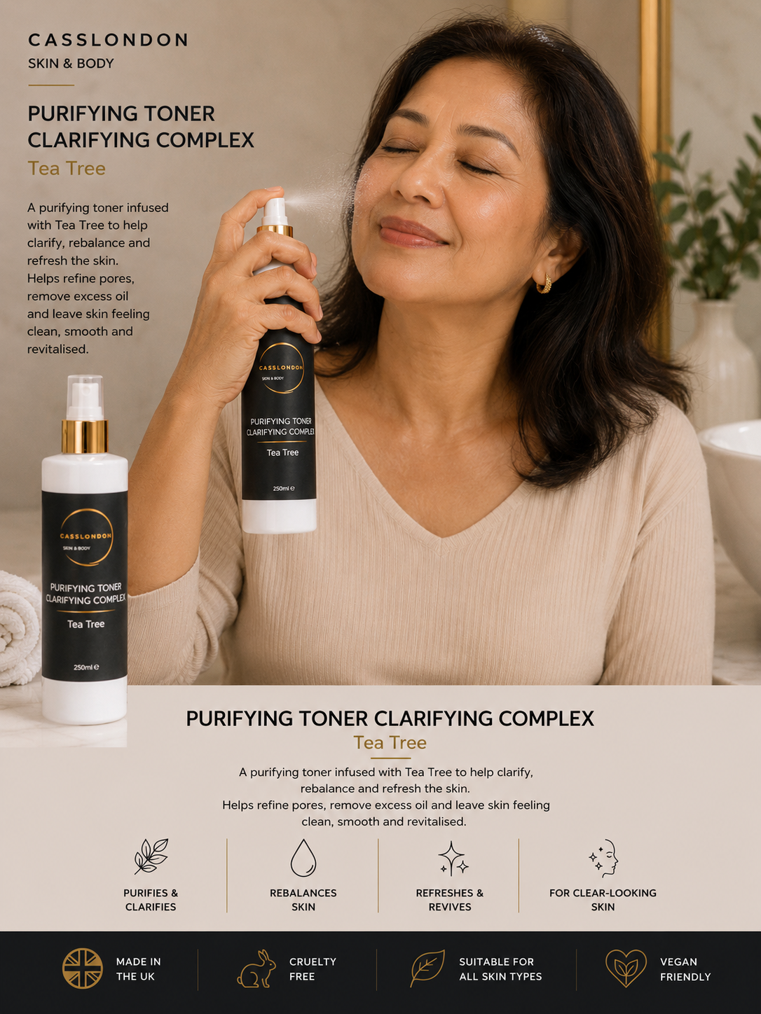 PURIFYING TONER CLARIFYING COMPLEX – Tea Tree