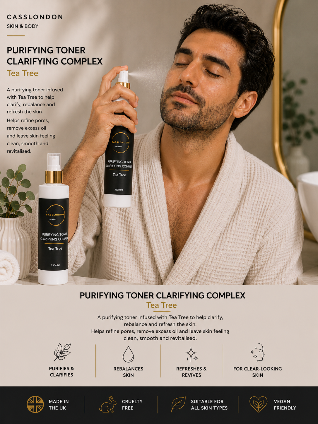 PURIFYING TONER CLARIFYING COMPLEX – Tea Tree