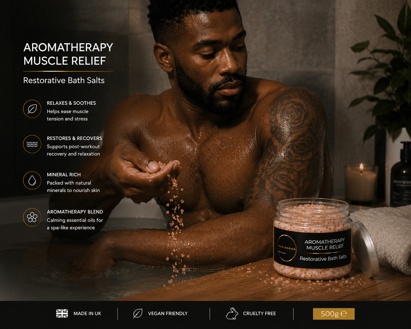 AROMATHERAPY MUSCLE RELIEF – Restorative Bath Salts