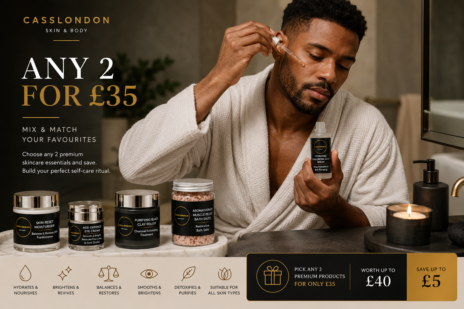 ANY 2 FOR £35 – MIX & MATCH YOUR FAVOURITES