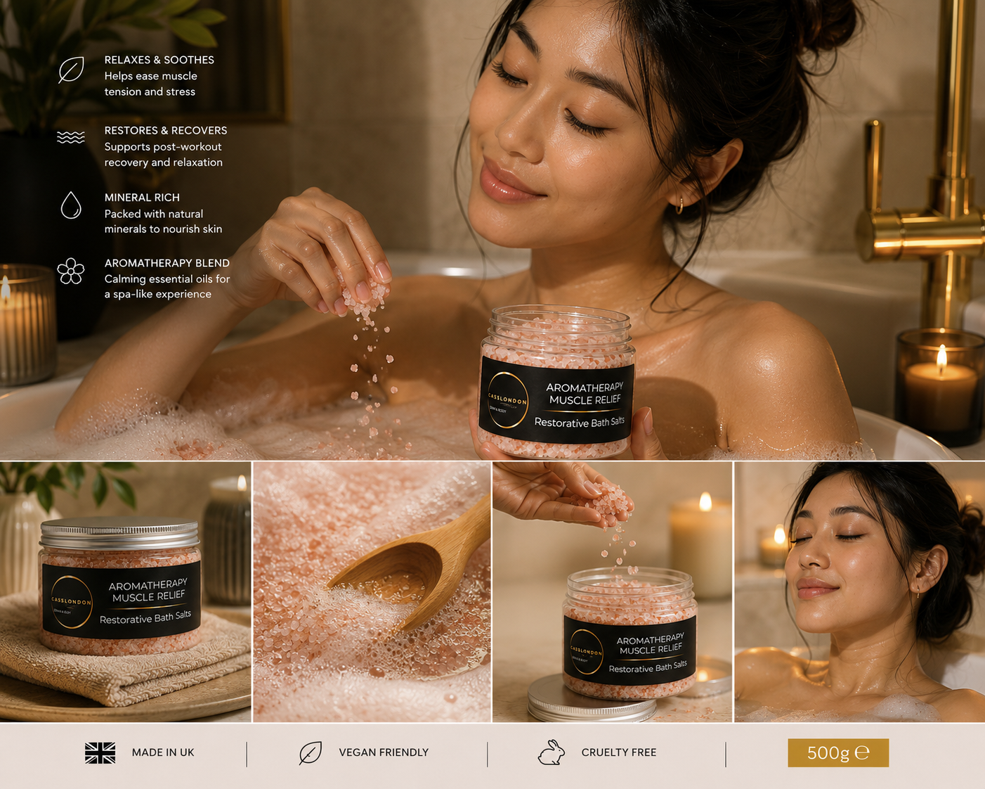 AROMATHERAPY MUSCLE RELIEF – Restorative Bath Salts